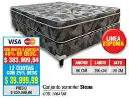 Rio Shop Deco Conjunto sommier Siena oferta