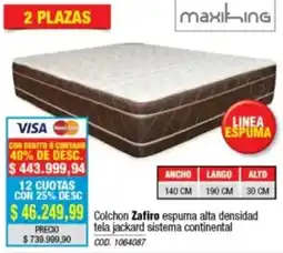 Rio Shop Deco Maxiking colchon zafiro oferta