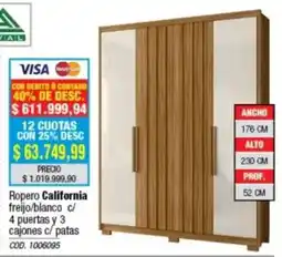 Rio Shop Deco Vival ropero california oferta