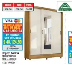 Rio Shop Deco Ropero Bolivia freijo/blanco oferta
