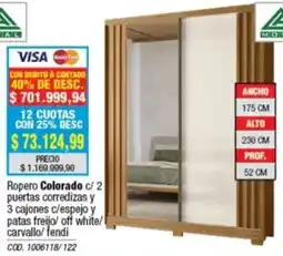 Rio Shop Deco Colorado Ropero oferta