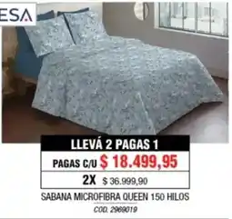 Rio Shop Deco Esa sabana microfibra queen oferta