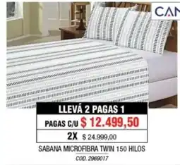Rio Shop Deco Can sabana microfibra twin oferta