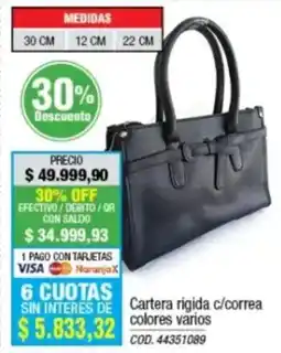 Rio Shop Deco Cartera rigida c/correa oferta