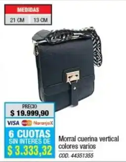 Rio Shop Deco Morral cuerina vertical oferta