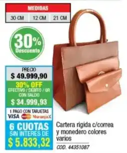 Rio Shop Deco Cartera rigida c/correa y monedero oferta