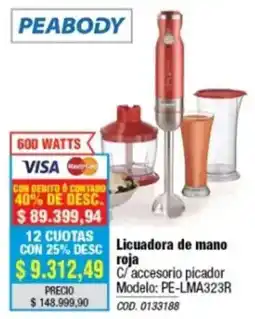 Rio Shop Deco Peabody licuadora de mano roja oferta