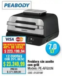 Rio Shop Deco Peabody freidora sin aceite con grill oferta
