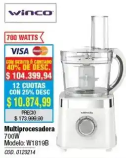 Rio Shop Deco Winco multiprocesadora oferta