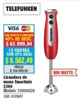 Rio Shop Deco Telefunken licuadora de mano smartmix 2300 oferta
