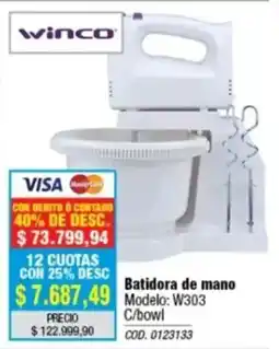 Rio Shop Deco Winco batidora de mano oferta
