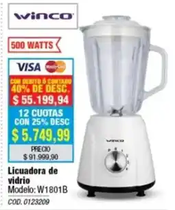 Rio Shop Deco Winco licuadora de vidrio oferta