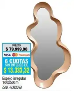Rio Shop Deco Espejo irregular oferta