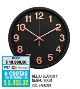Rio Shop Deco Reloj blanco y negro oferta