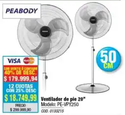 Rio Shop Deco Peabody ventilador de pie oferta