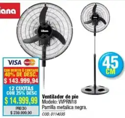 Rio Shop Deco Llana ventilador de pie oferta