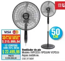 Rio Shop Deco Ventilador de pie oferta