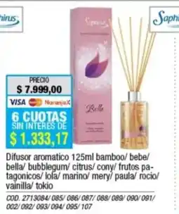 Rio Shop Deco Saphirus difusor aromático oferta