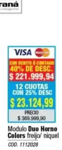 Rio Shop Deco Modulo Duo Horno Colors oferta