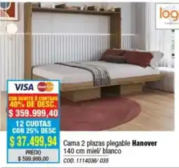 Rio Shop Deco Cama 2 plazas plegable hanover oferta