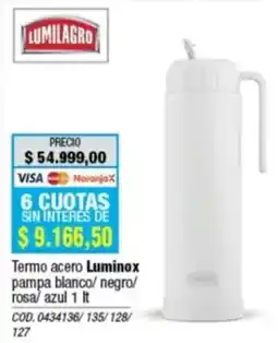 Rio Shop Deco Luminox termo acero oferta