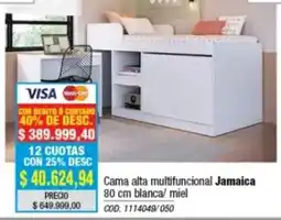 Rio Shop Deco Jamaica cama alta multifuncional oferta
