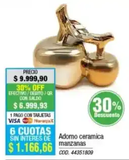 Rio Shop Deco Adomo ceramica manzanas oferta