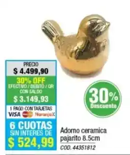 Rio Shop Deco Adorno ceramica pajarito oferta