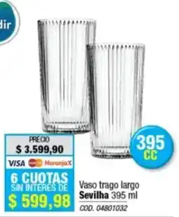 Rio Shop Deco Vaso trago largo Sevilha oferta