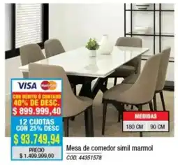 Rio Shop Deco Mesa de comedor simil marmol oferta