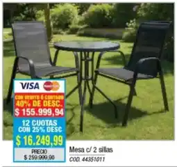 Rio Shop Deco Mesa c/ 2 sillas oferta