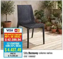 Rio Shop Deco Silla Harmony colores varios oferta