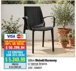 Rio Shop Deco Sillon Melodi/Harmony c/ apoya brazos oferta