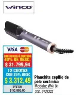 Rio Shop Deco Winco planchita cepillo de pelo cerámica oferta