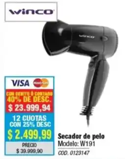 Rio Shop Deco Winco secador de pelo oferta