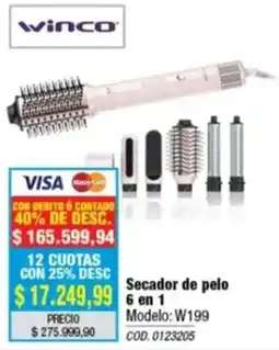 Rio Shop Deco Winco secador de pelo 6 en 1 oferta