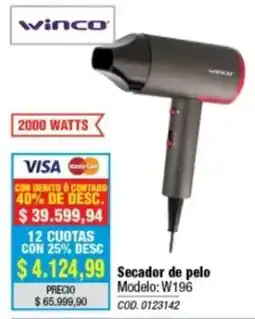 Rio Shop Deco Winco secador de pelo oferta