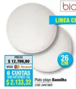 Rio Shop Deco Bio plato playo baunilha oferta