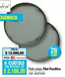 Rio Shop Deco Flat Pacifico plato playo oferta