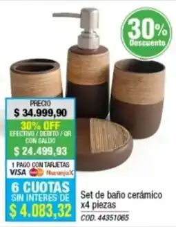 Rio Shop Deco Set de baño cerámico oferta