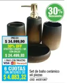 Rio Shop Deco Set de baño cerámico oferta