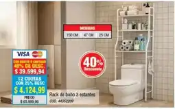 Rio Shop Deco Rack de baño 3 estantes oferta