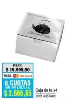 Rio Shop Deco Caja de te oferta