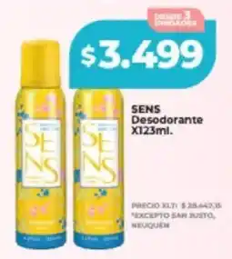 Supermayorista Vital Sens desodorante oferta