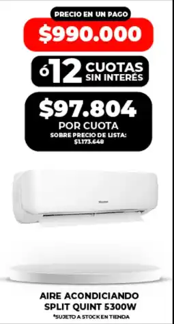Supermayorista Vital Midea aire acondicionando split quint 5300w oferta
