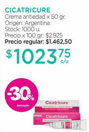 Farmacity Cicatricure crema antiedad x 50 gr oferta