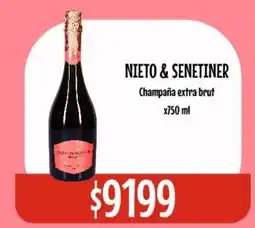 Nini Mayorista Nieto & senetiner champaña extra brut oferta