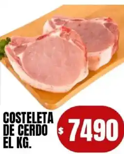 Supermercados Mariano Max Costeleta de cerdo oferta