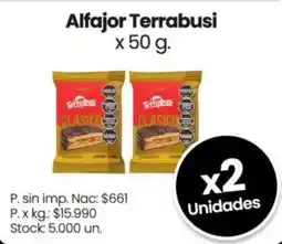 Changomas Terrabusi alfajor oferta