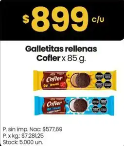 Changomas Cofler galletitas rellenas oferta